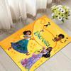 1pc Encanto Pattern Area Rug Soft Flannel Floor Mat for Living Room,Office,Bedroom and Carpet,Sofa Coffee Table Floor Mat