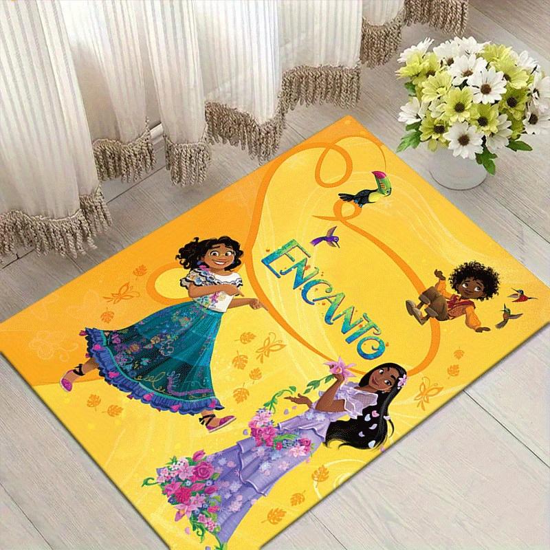 1pc Encanto Pattern Area Rug Soft Flannel Floor Mat for Living Room,Office,Bedroom and Carpet,Sofa Coffee Table Floor Mat 60cm by 90cm