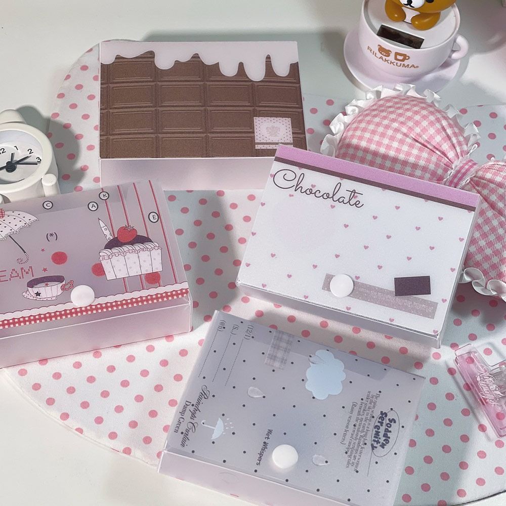 Jewelry Container Storage Box Frosted Texture Cards Box Cute Collection Box  for Storing Jewelry