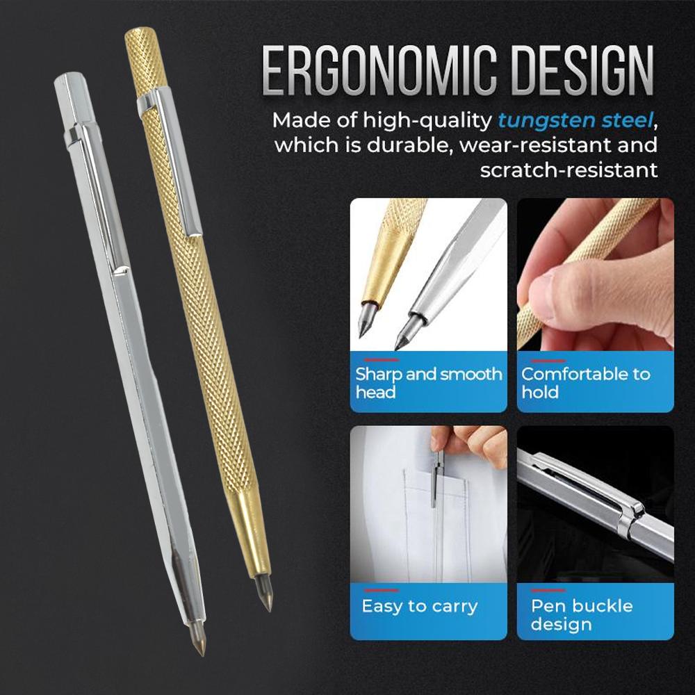 Ceramic Tile Cutter Pen Metal Plate Ceramic Glass Scribing Lettering Pen Glass Tungsten Steel Knife Metal Stone Carving Pen HMM