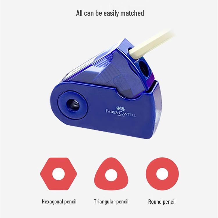 Mini Afiador Manual Faber-Castell para Crianças - Portátil e Simples para Uso Escolar