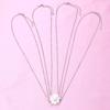 4 Piece Four Leaf Clover Stitching Necklace Magnet Stone BFF Friendship Heart Pendant Chain Choker Necklace Jewelry