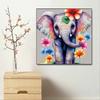New Arrival 5D DIY Full Circle Diamond Painting "Colorful Flower Elephant" Embroidery Cross Stitch Home Decor Gift