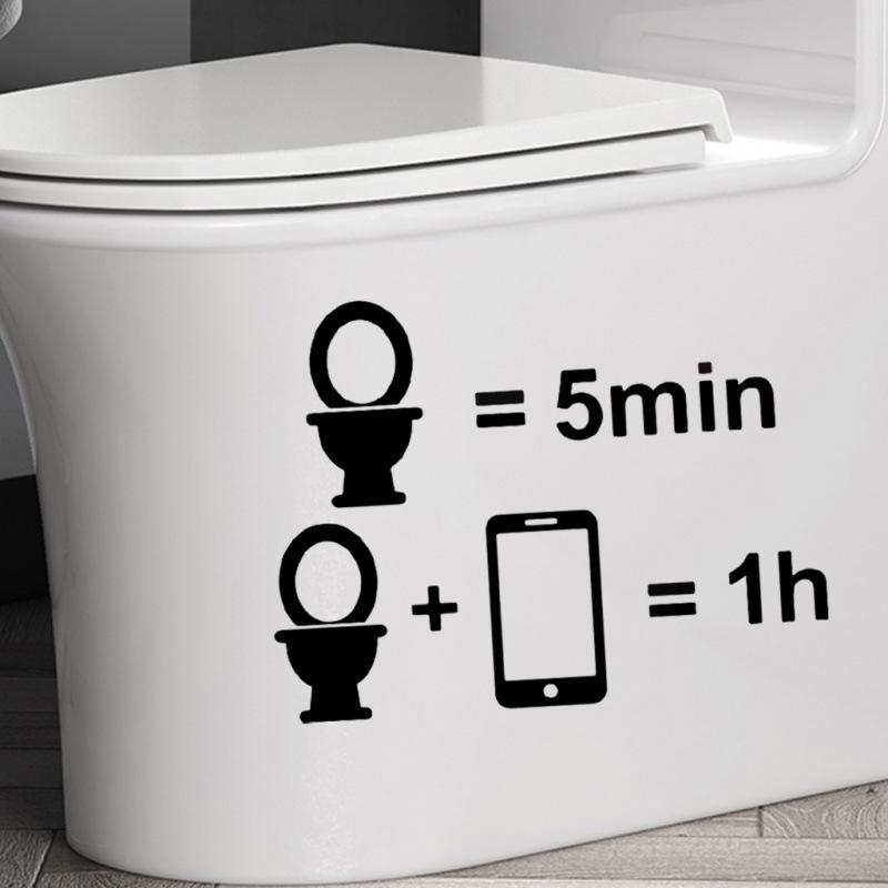 Creative Waterproof Removable Flip-Top Toilet Decal Sticker