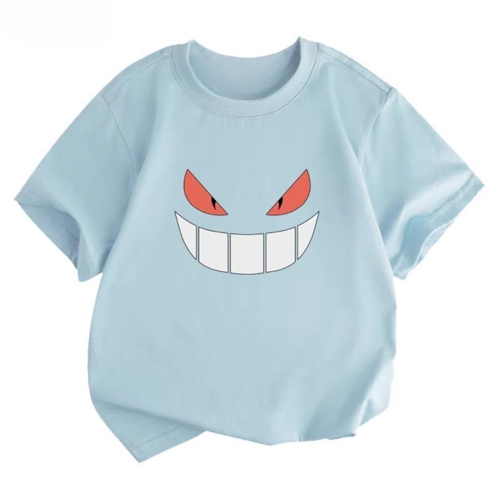 Potdemiel Pikachu Print  Children's T-Shirt, New Summer Style, Casual, Comfortable, and Breathable Children's Top