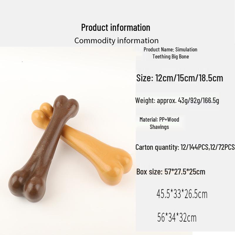 Durable Interactive Dog Chew Toy: Bite-Resistant Molar Stick for Training and Dental Health