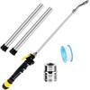 5 Pack RV Water Heater Anode Rod & Flush Wand Kit With Hex Wrench Socket Removal Tool, 9.25"L X 3/4" NPT Aluminum RV Hot Water Heater Anode Rod For