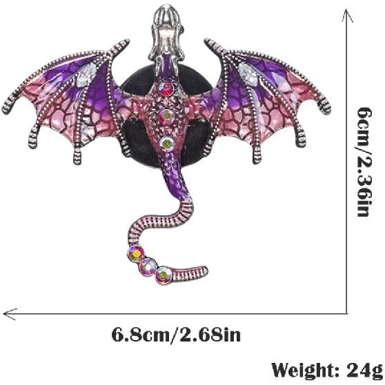 2 Pcs Bling Dragon Car Air Freshener Vent Clips, Crystal Rhinestone and Enamel Dragon Air Vent Clips Car Diffuser Cute Car Interior Decoration