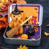 Halloween Bear Box Cute Halloween Bear Gift Box Mini Plush Witch Bear Halloween Toy Party Decoration Gift Desktop Decor