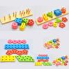 Wooden Geometric Shape Building Blocks For Kids Educational Toy For Learning And Play