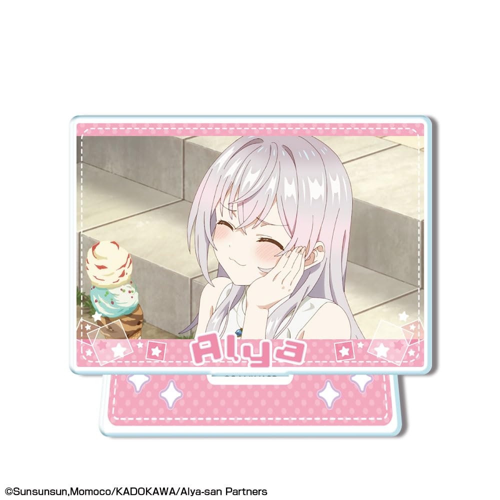The Girl Next Door Who Sometimes Whispers In Mini Acrylic Stand Alya F Alya-san, Russian, AMAN-R002-m06