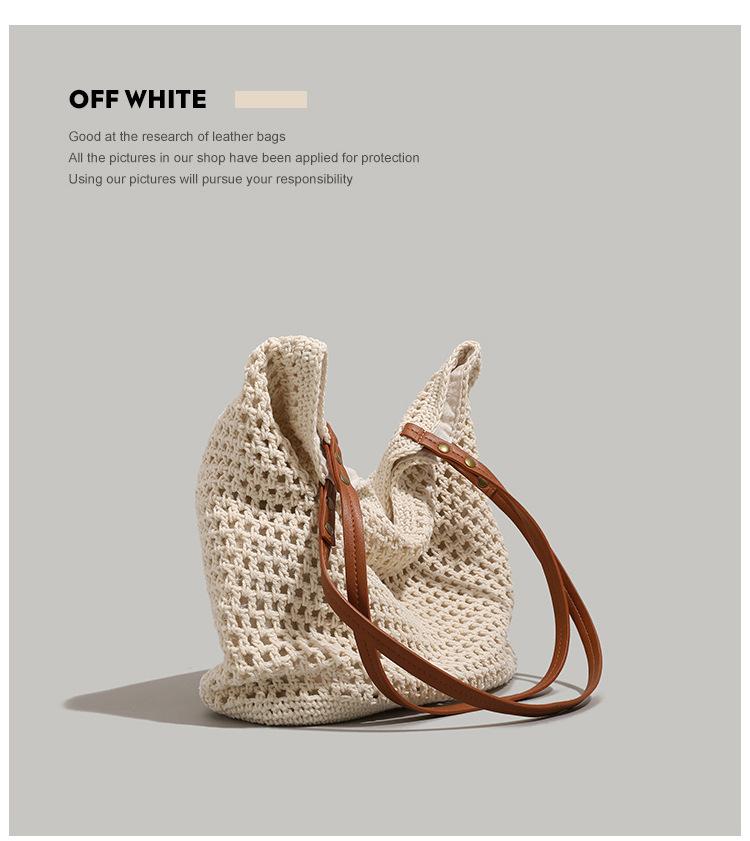 2024 Women's Summer Seaside Braided Straw Tote - Large Capacity Beach Shoulder Bag