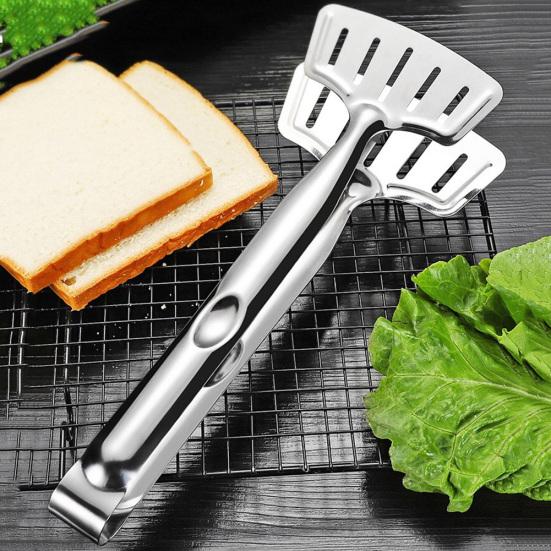 Kitchen Food BBQ Non-stick Tongs Baking Cooking Clamp Bread Steak Clip Tool
