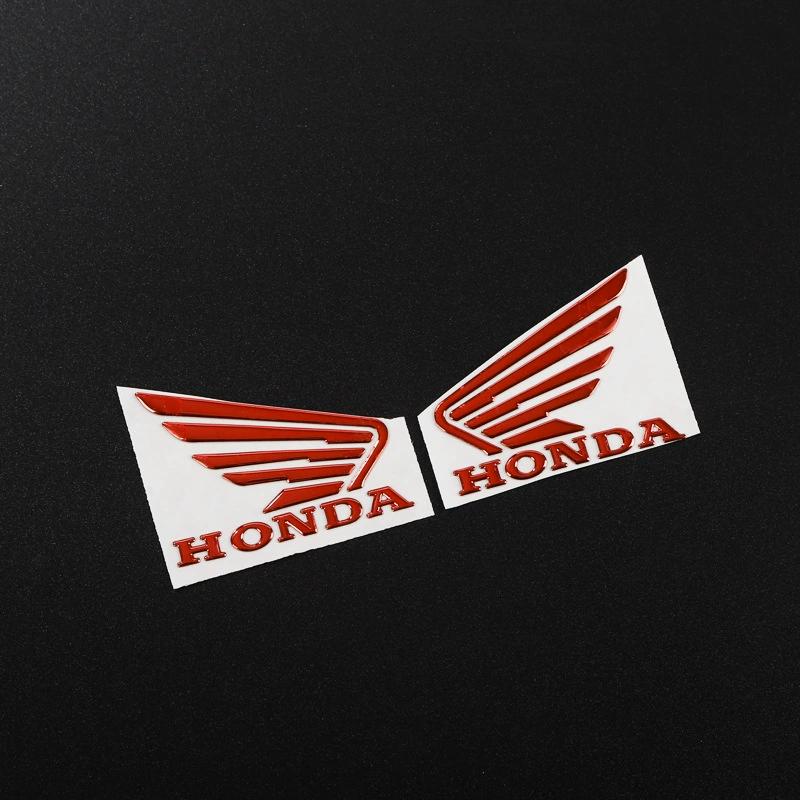 CKU5 Honda Sticker Logo Wing 3D For Motorcycle Decoration motorbike stickers Fuel Tank Body Tail Wing Side Pcx160nss 350pcx 125cbr