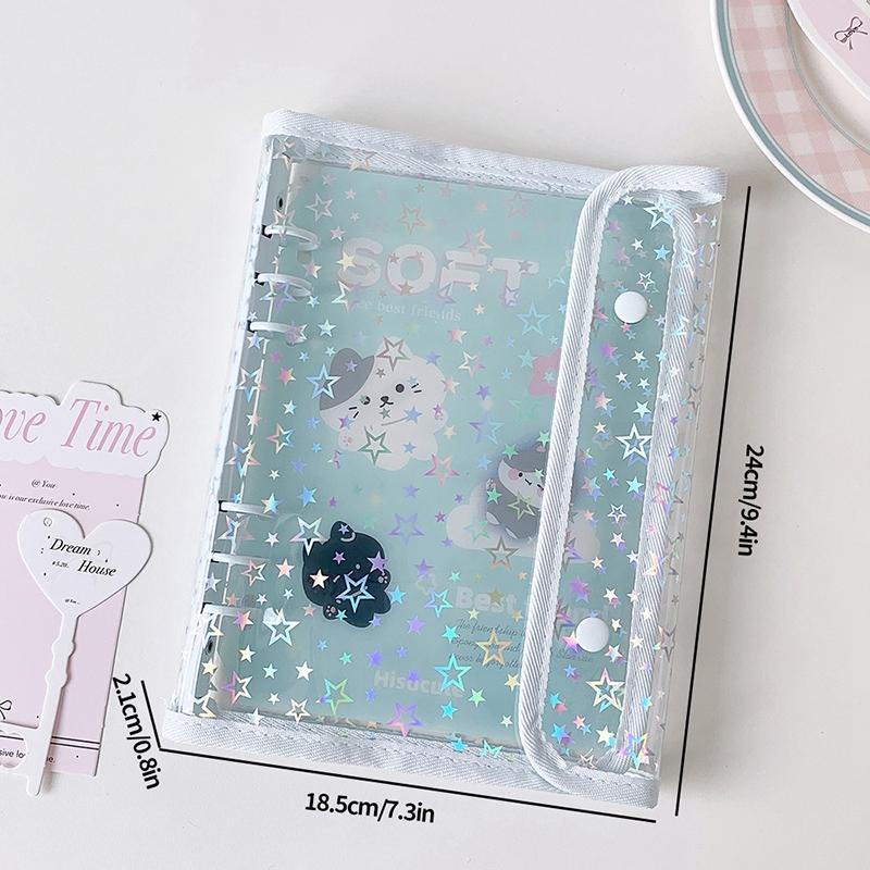 A5 Binder Photocard Albums Kpop Photocard Holder Album for Idol Cards Collect Book Binding Button Lock Photocard Binders