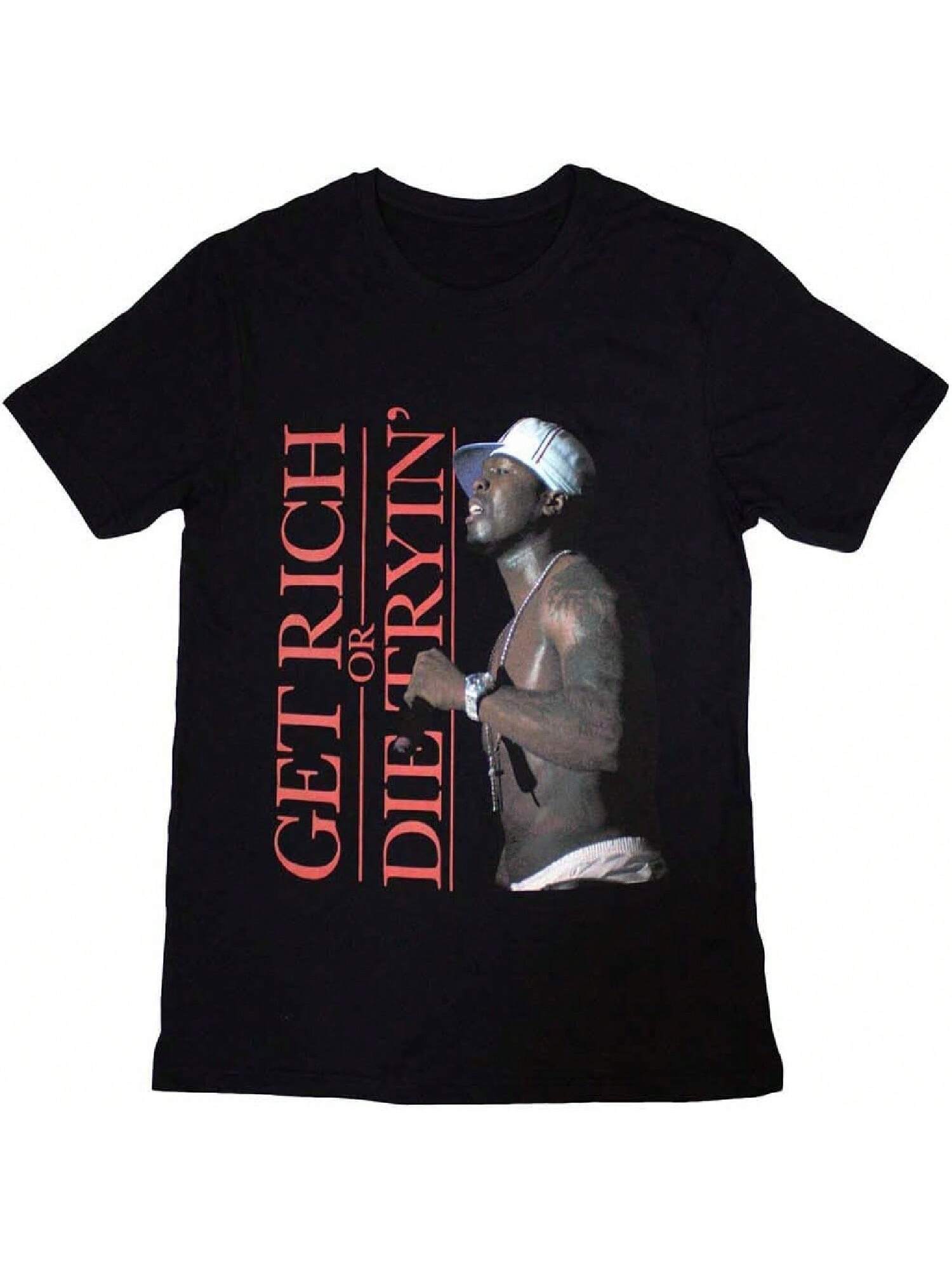 Футболка с логотипом 50 Cent Get Rich S разноцветный