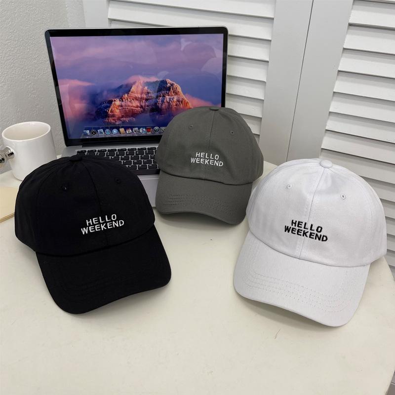 Hat Women's Spring and Autumn Embroidered Alphabet Baseball Cap Men's Youth Couple Cap Casual Versatile Sun Hat