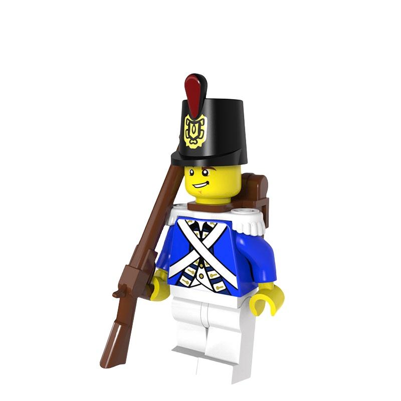 Pirate-themed Medieval Navy Admiral Building Blocks 4.5cm Height Abs Plastic
