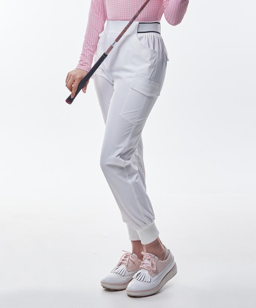 2ELA Lettering Women'S Cargo Jogger Elastic Pants (W6Sp09) 3 Colors