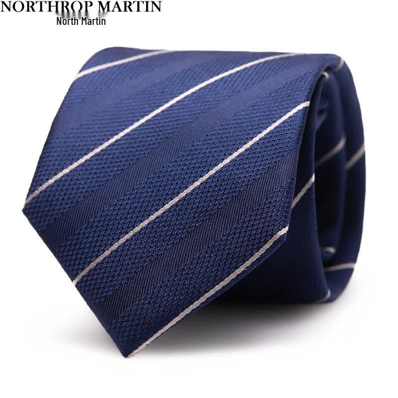 Nuos.Martin Men s Silk Zipper Tie 50 x 7.5 cm