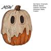 Three-dimensional Layered Painting Ornaments Halloween Wooden Ornaments, Distressed Pumpkin/Cat Decorations, Desktop & Wall Durable Wood Tabletop Art