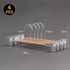 3Pcs Retro Metal Wood Hanger Wardrobe Wide Shoulder Non-slip Clothes Hangers Household Coat Pants Suits Drying Rack Organizer