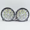 2pcs Car White LED Daytime Driving Light DRL 12V Waterproof Auto Fog Light Exterior Headlight for Truck Trailer RV Camper Lorry