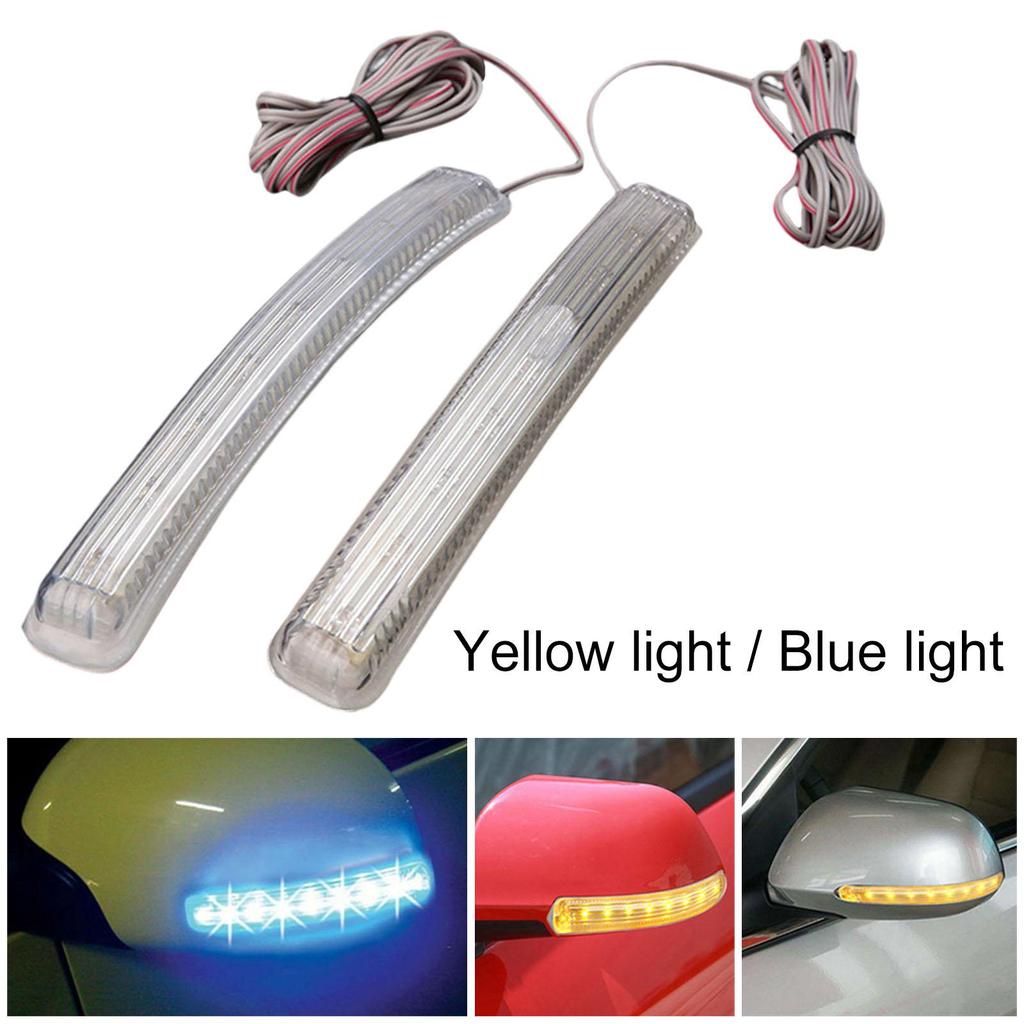 Universal LED Turn Signal Light Mirror Soft Glue 12V 9LED 2Pcs