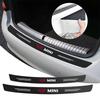 Bil Bakre Stötfångare Skyddsklistermärke Kolfiber Bil Baklucka Skydd För Mini F54 F55 F56 R56 R60 SONE Roadster Clubman Coupe