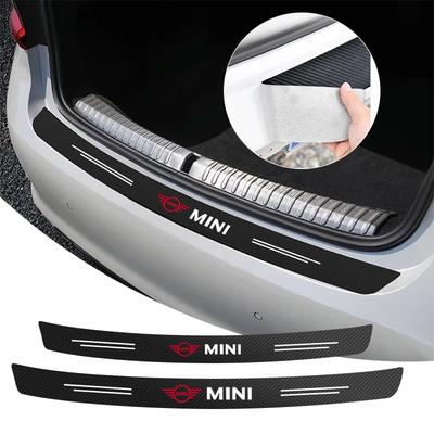 Carbon Fiber Car Trunk Rear Bumper Sticker Guard Plate Protector For MINI Cooper JCW WORKS R55 R56 F55 F56 R57 R58 R59 R60 Ksgbw33