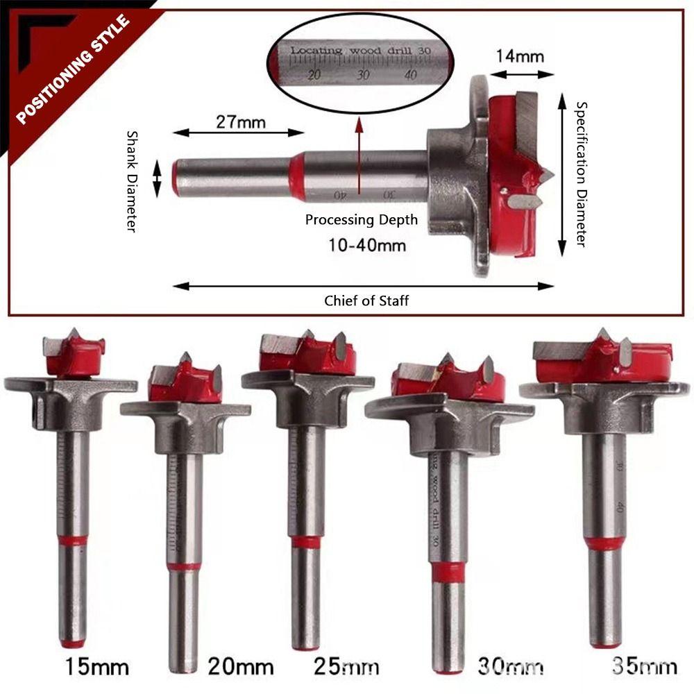 1Pcs Positioning Hinge Hole Saw Adjustable Drill Bits Tipped Drilling Tool Power Tool Accessory