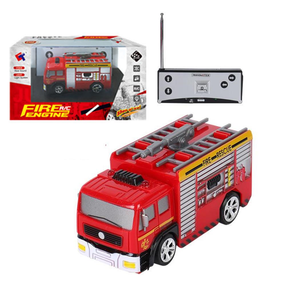 1:58 RC Fire Truck Remote Control Ladder Fire Truck Rechargeable Fire Truck With Water Tank Toys Gifts For Kids