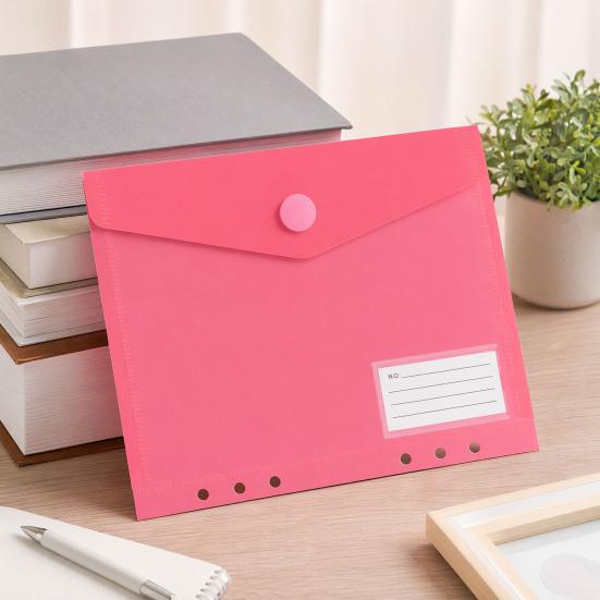 The Curved Flip Cover Features A Fastener Tape That Keeps Papers Firmly in Place