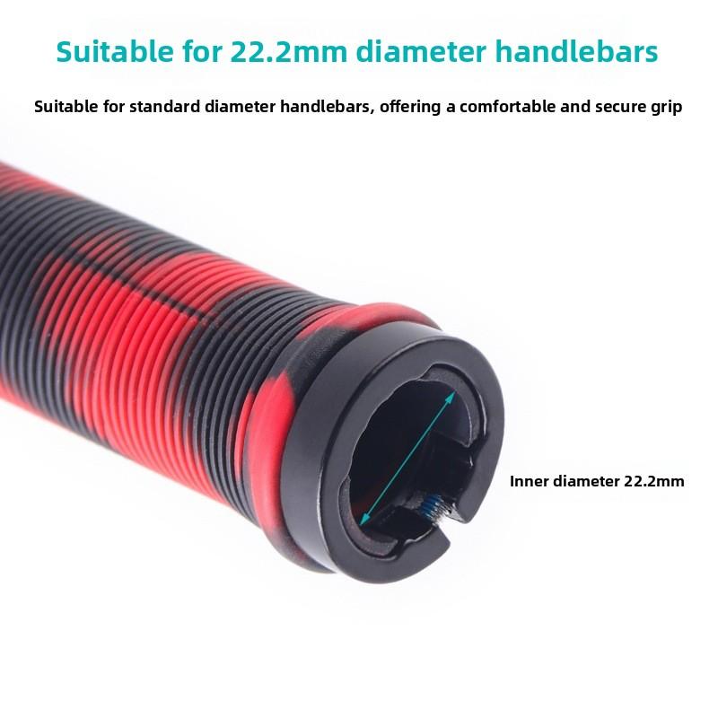 Mountain Bike Grip Camouflage Rubber Straight Soft Anti-skid Pair Handle Road Bike Straight Handle Anti-skid Grip Grip