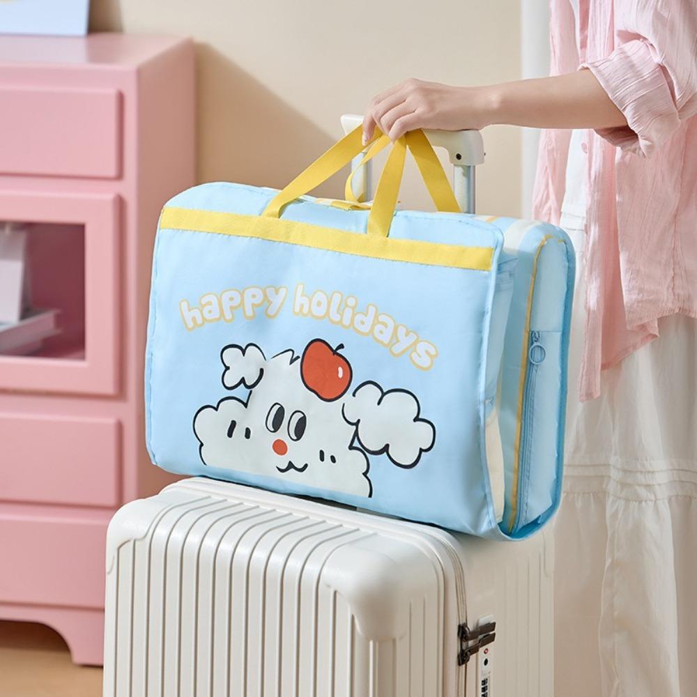 

Lightweight Travel Storage Bag Large Capacity Handheld Sorage Bag Business Trip рожевий