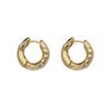 Exquisite European and American Style Hoop Earrings - Light Luxury, Super Shiny, Simple, and Stylish.
