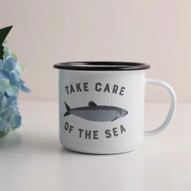 Outdoor Back To Ancients Creative Enamel Camping Mug 300ml Metal Enamel Coffee Tea Camping Hiking Backpacking Fishing Picnic