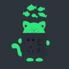 Cartoon Luminous Switch Sticker Glow In The Dark Wall Stickers Home Decor Kids Room Decoration Sticker Decal Cat Dog Home Decor