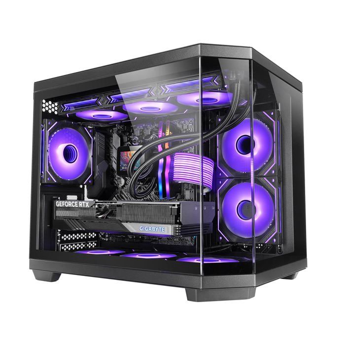 Boitier Mini Tour - MARS GAMING - MC-3TCorem - Noir - Panneaux Vitrés - Micro ATX