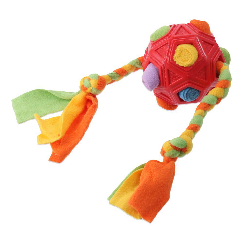 

Интерактивный шарик-головоломка для собак, естественные навыки сбора пищи, диспенсер для лакомств для щенков, медленная кормушка, жевательные игрушки Red