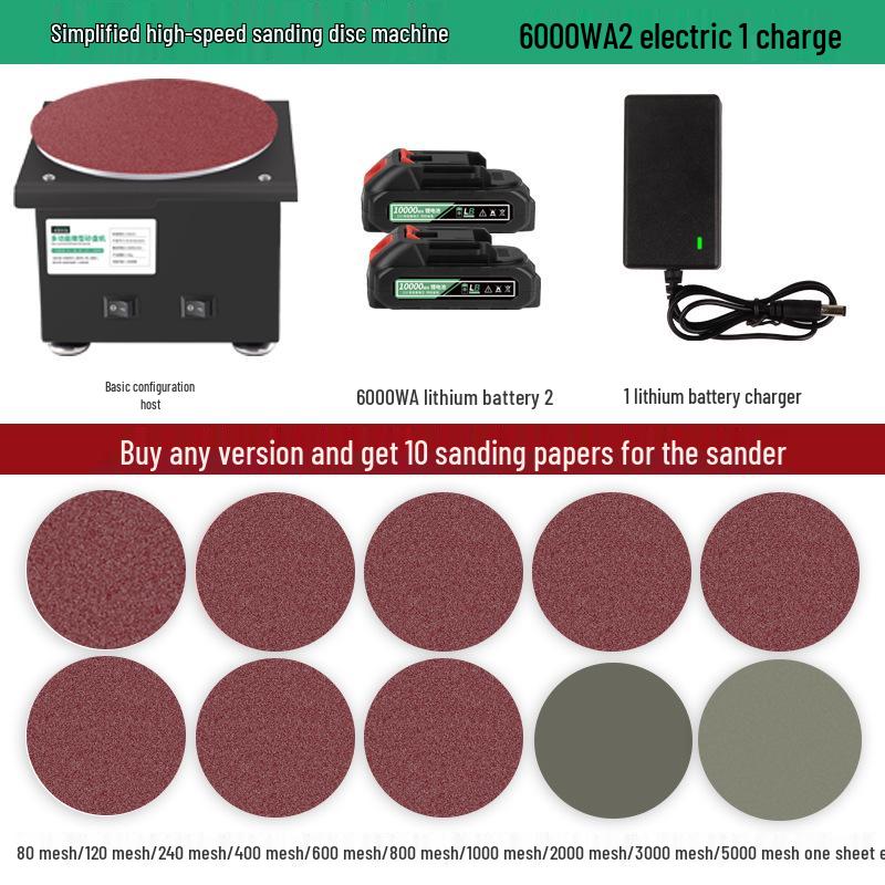 Electric Mini Belt Sander with Lithium Battery – High-Speed Knife Sharpener & Edging Tool for Home DIY