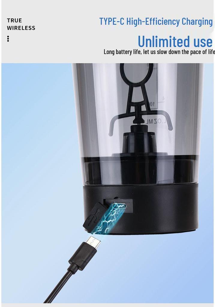 Electric Shaker Cup for Protein, Milk, and Coffee Drinks