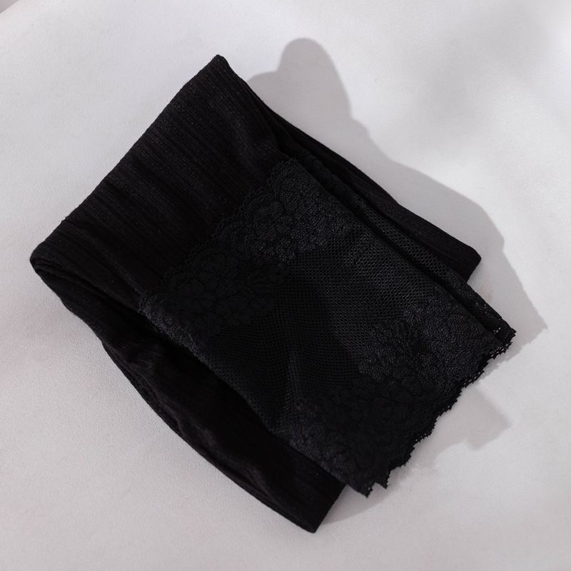 

Укороченные брюки для девочек лето новый стиль детские длинные хлопковые леггинсы с кружевом детские брюки летняя тонкая версия 130 чёрный