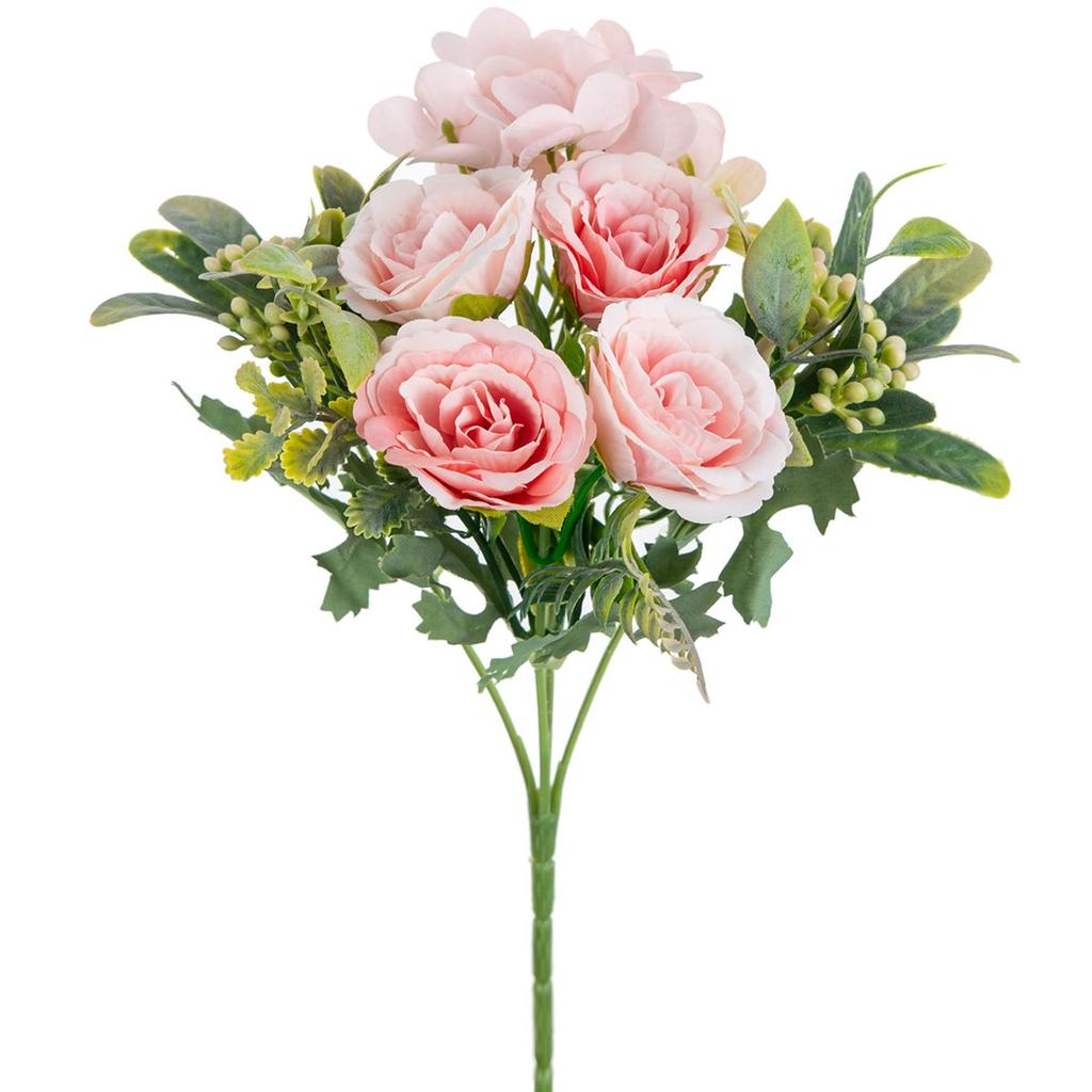 Artificial Flower Silk Rose Hydrangea Diy Festival Party Home Room Outdoor Vase Garden Wall Decor Wedding Wreath Bridal Bouquet