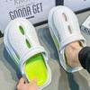 Fashion Hole Half Shoes Mules Sandals Man Slippers for Men Beach Platform Eva 2025 Style Y2k Adult Casual Clappers Original Mascullino
