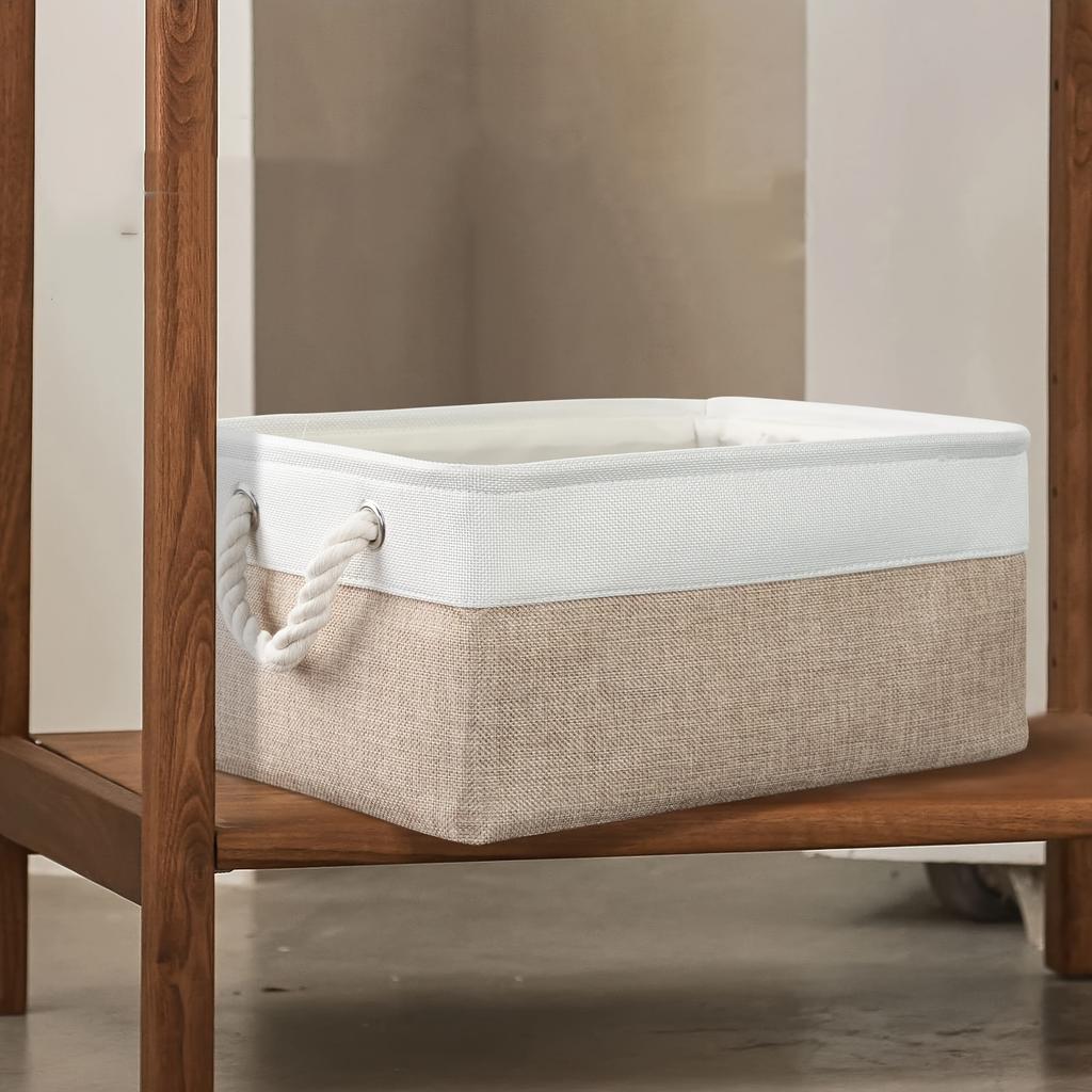 Decorative Storage Basket, Large Storage Box, Clothing Storage Box with Handle, Toy and Book Storage, Storage Container