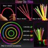 100/10pcs Luminous Glow Sticks Fluorescence Colorful Glowing in Dark Stick DIY Bracelet Necklace Glowstick Christmas Party Decor
