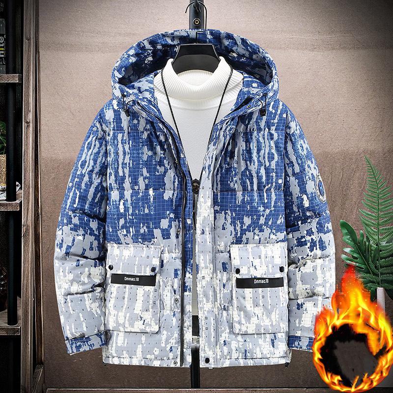 Plus Size Cotton Jacket Winter Thickened Cotton Jacket Fat Man Workwear Hooded Down Cotton Jacket Men 5XL-11XL
