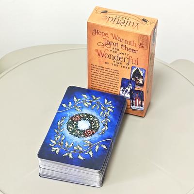 Yuletide Tarot 10.3*6cm 78 Pcs Cards Hope, Warmth, and Tarot Cheer for The Most Wonderful Time of Year