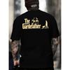 Europeiska storlekar Rolig Trädgårdsfarsdagspresent T-shirt - THE GARDENATOR Baktryck Design - Tungviktig Farsdagspresent för Trädgårdsentusiaster